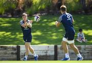 20 August 2019; Luke McGrath, left, and Josh van der Flier during Ireland Rugby squad training at The Campus in Quinta do Lago, Faro, Portugal. Photo by Ramsey Cardy/Sportsfile