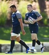 20 August 2019; Andrew Conway, right, and CJ Stander during Ireland Rugby squad training at The Campus in Quinta do Lago, Faro, Portugal. Photo by Ramsey Cardy/Sportsfile