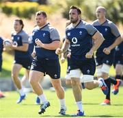 20 August 2019; Jack McGrath, left, and Jack Conan during Ireland Rugby squad training at The Campus in Quinta do Lago, Faro, Portugal. Photo by Ramsey Cardy/Sportsfile
