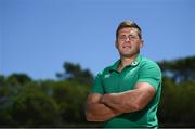 20 August 2019; CJ Stander poses for a portrait following an Ireland Rugby press conference at The Campus in Quinta do Lago, Faro, Portugal. Photo by Ramsey Cardy/Sportsfile