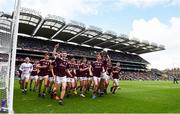 18 August 2019; Galway team celebrate after the Electric Ireland GAA Hurling All-Ireland Minor Championship Final match between Kilkenny and Galway at Croke Park in Dublin. Photo by Eóin Noonan/Sportsfile