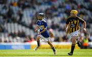 18 August 2019; Eoin Lawlor, St. Patricks NS, Wicklow Town, Wicklow, representing Tipperary, in action against Seán Treacy, Garryhill NS, Garryhill, Carlow, representing Kilkenny, during the INTO Cumann na mBunscol GAA Respect Exhibition Go Games prior to the GAA Hurling All-Ireland Senior Championship Final match between Kilkenny and Tipperary at Croke Park in Dublin. Photo by Eóin Noonan/Sportsfile