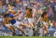 18 August 2019; Séamus Callanan of Tipperary is tackled by Kilkenny players, from left, Padraig Walsh, Huw Lawlor and Paul Murphy during the GAA Hurling All-Ireland Senior Championship Final match between Kilkenny and Tipperary at Croke Park in Dublin. Photo by Brendan Moran/Sportsfile