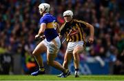 18 August 2019; Conor Browne of Kilkenny in action against Padraic Maher of Tipperary during the GAA Hurling All-Ireland Senior Championship Final match between Kilkenny and Tipperary at Croke Park in Dublin. Photo by Piaras Ó Mídheach/Sportsfile