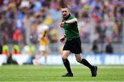 18 August 2019; Referee James Owens during the GAA Hurling All-Ireland Senior Championship Final match between Kilkenny and Tipperary at Croke Park in Dublin. Photo by Piaras Ó Mídheach/Sportsfile