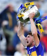 18 August 2019; Ger Browne of Tipperary celebrates with the Liam MacCarthy Cup after the GAA Hurling All-Ireland Senior Championship Final match between Kilkenny and Tipperary at Croke Park in Dublin. Photo by Piaras Ó Mídheach/Sportsfile