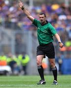 18 August 2019; Referee Patrick Murphy during the Electric Ireland GAA Hurling All-Ireland Minor Championship Final match between Kilkenny and Galway at Croke Park in Dublin. Photo by Piaras Ó Mídheach/Sportsfile