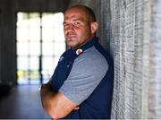 22 August 2019; Rory Best poses for a portrait following an Ireland Rugby press conference at The Campus in Quinta do Lago in Faro, Portugal. Photo by Ramsey Cardy/Sportsfile