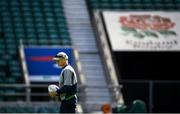 23 August 2019; Head coach Joe Schmidt during the Ireland Rugby captain's run at Twickenham Stadium in London, England. Photo by Ramsey Cardy/Sportsfile
