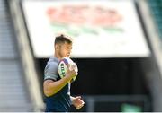 23 August 2019; Ross Byrne during the Ireland Rugby captain's run at Twickenham Stadium in London, England. Photo by Ramsey Cardy/Sportsfile