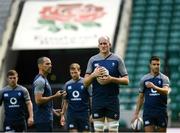 23 August 2019; Devin Toner during the Ireland Rugby captain's run at Twickenham Stadium in London, England. Photo by Ramsey Cardy/Sportsfile