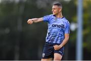23 August 2019; Yoyo Mahdy of UCD celebrates after scoring his side's first goal during the Extra.ie FAI Cup Second Round match between UCD and St Patrick's Athletic at The UCD Bowl in Dublin. Photo by Ben McShane/Sportsfile