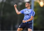 23 August 2019; Yoyo Mahdy of UCD celebrates after scoring his side's first goal during the Extra.ie FAI Cup Second Round match between UCD and St Patrick's Athletic at The UCD Bowl in Dublin. Photo by Ben McShane/Sportsfile