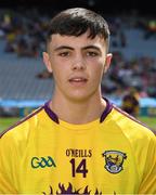 28 July 2019; Richie Lawlor of Wexford before the Electric Ireland GAA Hurling All-Ireland Minor Championship Semi-Final match between Wexford and Galway at Croke Park in Dublin. Photo by Ray McManus/Sportsfile
