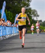 24 August 2019; Gemma Rankin of Kilbarchan A.C. crosses the line as the second Woman to finish the Frank Duffy 10 Mile, part of the KBC Dublin Race Series 2019 at Phoenix Park in Dublin. Photo by Sam Barnes/Sportsfile