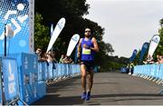 24 August 2019; Mick Clohisey of Raheny Shamrocks crosses the line to finish second in the men's Frank Duffy 10 Mile race. Over 5,200 runners took part in the Frank Duffy 10 Mile, part of the KBC Dublin Race Series 2019 at Phoenix Park in Dublin. Photo by Sam Barnes/Sportsfile