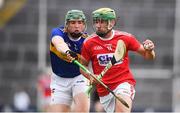 24 August 2019; Brian Roche of Cork in action against Paddy Cadell of Tipperary during the Bord Gáis Energy GAA Hurling All-Ireland U20 Championship Final match between Cork and Tipperary at LIT Gaelic Grounds in Limerick. Photo by David Fitzgerald/Sportsfile