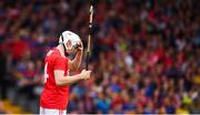 24 August 2019; Shane O'Regan of Cork reacts during the Bord Gáis Energy GAA Hurling All-Ireland U20 Championship Final match between Cork and Tipperary at LIT Gaelic Grounds in Limerick. Photo by David Fitzgerald/Sportsfile