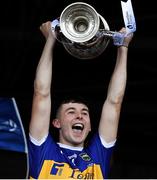 24 August 2019; Tipperary captain Craig Morgan lifts the cup following the Bord Gáis Energy GAA Hurling All-Ireland U20 Championship Final match between Cork and Tipperary at LIT Gaelic Grounds in Limerick. Photo by Piaras Ó Mídheach/Sportsfile