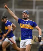 24 August 2019; Billy Seymour of Tipperary celebrates a late score during the Bord Gáis Energy GAA Hurling All-Ireland U20 Championship Final match between Cork and Tipperary at LIT Gaelic Grounds in Limerick. Photo by David Fitzgerald/Sportsfile