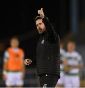 19 August 2019; Shamrock Rovers manager Stephen Bradley during the SSE Airtricity League Premier Division match between Waterford United and Shamrock Rovers at RSC in Waterford. Photo by Eóin Noonan/Sportsfile