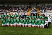 24 August 2019; The Fermanagh squad before the TG4 All-Ireland Ladies Football Junior Championship Semi-Final match between Fermanagh and London at St Tiernach's Park in Clones, Monaghan. Photo by Ray McManus/Sportsfile