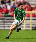 24 August 2019; Eimear Smyth of Fermanagh during the TG4 All-Ireland Ladies Football Junior Championship Semi-Final match between Fermanagh and London at St Tiernach's Park in Clones, Monaghan. Photo by Ray McManus/Sportsfile