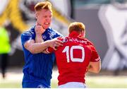 24 August 2019; Peter Nelson of Canada is tackled by Ciaran Frawley of Leinster during the pre-season friendly match between Canada and Leinster at Tim Hortons Field in Hamilton, Canada. Photo by Kevin Sousa/Sportsfile