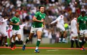 24 August 2019; Jacob Stockdale of Ireland ahead of the Quilter International match between England and Ireland at Twickenham Stadium in London, England. Photo by Ramsey Cardy/Sportsfile
