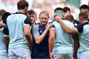 24 August 2019; Ireland head coach Joe Schmidt leaves the team huddle prior to the Quilter International match between England and Ireland at Twickenham Stadium in London, England. Photo by Brendan Moran/Sportsfile