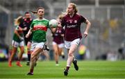25 August 2019; Louise Ward of Galway in action against Aileen Gilroy of Mayo during the TG4 All-Ireland Ladies Senior Football Championship Semi-Final match between Galway and Mayo at Croke Park in Dublin. Photo by Sam Barnes/Sportsfile