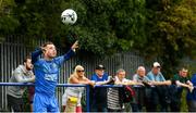 25 August 2019; Noel Cummins of Crumlin United takes a throw in during the Extra.ie FAI Cup Second Round match between Crumlin United and Lucan United at CBS Captain's Road in Crumlin, Dublin. Photo by David Fitzgerald/Sportsfile