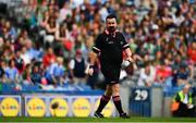 25 August 2019; Referee Seamus Mulvihill during the TG4 All-Ireland Ladies Senior Football Championship Semi-Final match between Galway and Mayo at Croke Park in Dublin. Photo by Sam Barnes/Sportsfile
