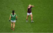 25 August 2019; Megan Glynn of Galway celebrates following the TG4 All-Ireland Ladies Senior Football Championship Semi-Final match between Galway and Mayo at Croke Park in Dublin. Photo by Eóin Noonan/Sportsfile