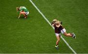 25 August 2019; Mairéad Seoighe celebrates with Megan Glynn of Galway following the TG4 All-Ireland Ladies Senior Football Championship Semi-Final match between Galway and Mayo at Croke Park in Dublin. Photo by Eóin Noonan/Sportsfile