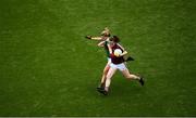 25 August 2019; Nicola Ward of Galway is tackled by Natasha Gaughan of Mayo during the TG4 All-Ireland Ladies Senior Football Championship Semi-Final match between Galway and Mayo at Croke Park in Dublin. Photo by Eóin Noonan/Sportsfile