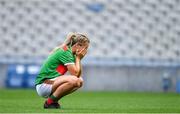 25 August 2019; A dejected Éilis Roynane of Mayo after the TG4 All-Ireland Ladies Senior Football Championship Semi-Final match between Galway and Mayo at Croke Park in Dublin. Photo by Brendan Moran/Sportsfile