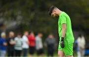 25 August 2019; Lucan United goalkeeper Ian Molloy during the Extra.ie FAI Cup Second Round match between Crumlin United and Lucan United at CBS Captain's Road in Crumlin, Dublin. Photo by David Fitzgerald/Sportsfile