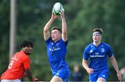25 August 2019; Will Hickey of Leinster during the Under 19 Interprovincial Rugby Championship match between Leinster and Munster at Maynooth University in Maynooth, Kildare. Photo by Piaras Ó Mídheach/Sportsfile