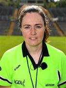 24 August 2019; Referee Siobhán Coyle before TG4 All-Ireland Ladies Football Junior Championship Semi-Final match between Louth and Antrim at St Tiernach's Park in Clones, Monaghan. Photo by Ray McManus/Sportsfile