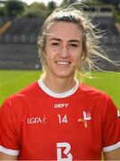 24 August 2019; Kate Flood of Louth before TG4 All-Ireland Ladies Football Junior Championship Semi-Final match between Louth and Antrim at St Tiernach's Park in Clones, Monaghan. Photo by Ray McManus/Sportsfile