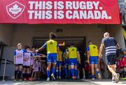 24 August 2019; Joe Tomane of Leinster greets the fans before the pre-season friendly match between Canada and Leinster at Tim Hortons Field in Hamilton, Canada. Photo by Kevin Sousa/Sportsfile