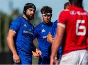 24 August 2019; Scott Fardy, left, and Caelan Doris of Leinster during the pre-season friendly match between Canada and Leinster at Tim Hortons Field in Hamilton, Canada. Photo by Kevin Sousa/Sportsfile
