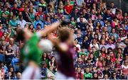 25 August 2019; Spectators watch on during the TG4 All-Ireland Ladies Senior Football Championship Semi-Final match between Galway and Mayo at Croke Park in Dublin. Photo by Sam Barnes/Sportsfile