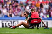 25 August 2019; Niamh Kelly of Mayo receives medical treatment during the TG4 All-Ireland Ladies Senior Football Championship Semi-Final match between Galway and Mayo at Croke Park in Dublin. Photo by Sam Barnes/Sportsfile