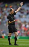 10 August 2019; Referee Niall Cullen during the Electric Ireland GAA Football All-Ireland Minor Championship Semi-Final match between Cork and Mayo at Croke Park in Dublin. Photo by Ray McManus/Sportsfile