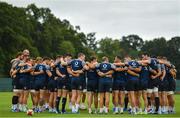 27 August 2019; The Ireland team huddle during Ireland Rugby squad training at Carton House in Maynooth, Kildare. Photo by Ramsey Cardy/Sportsfile