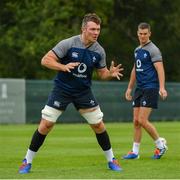 27 August 2019; Peter O’Mahony, left, and Jonathan Sexton during Ireland Rugby squad training at Carton House in Maynooth, Kildare. Photo by Ramsey Cardy/Sportsfile