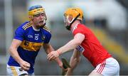 24 August 2019; Conor Bowe of Tipperary in action against James Keating of Cork during the Bord Gáis Energy GAA Hurling All-Ireland U20 Championship Final match between Cork and Tipperary at LIT Gaelic Grounds in Limerick. Photo by Piaras Ó Mídheach/Sportsfile