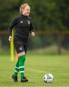 27 August 2019; Amber Barrett during Republic of Ireland WNT training session at Johnstown Estate in Enfield, Co Meath. Photo by Eóin Noonan/Sportsfile